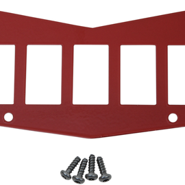 Dash Plate - Red - 5 Switch - RZR