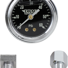 Oil Gauge Kit - Black - BT - '38-'69