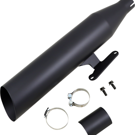 Black Muffler - Slash Cut - Bolt