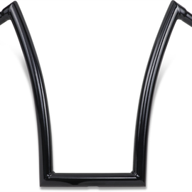 Gloss Black 1-1/2" Strip Handlebar with 20" Rise