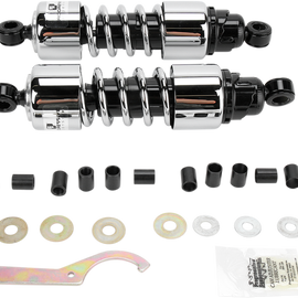 412 Cruiser Series Shocks - Chrome - 11.5" - Standard