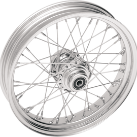 Front Wheel - 40 Spoke - Dual Disc/ABS - Chrome - 21"x3.50" - '08+