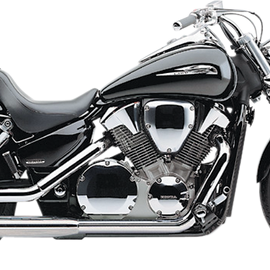 Slashcut Mufflers - Chrome - VTX1300