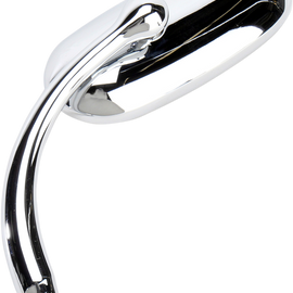 Oval Mirror - Chrome - Short Stem - Left