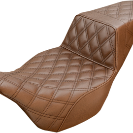 Step Up Seat - Lattice Stitched - Brown - FLH0893544