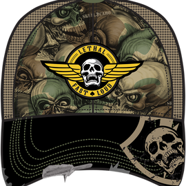 Gorra LETHAL TREAT Army Skull - Camuflaje