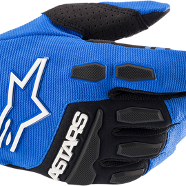 Youth Full Bore Gloves - Blue/Black - 2XS