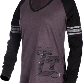 Women's T-Shirt - Gray/Black - Medium