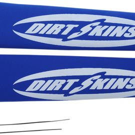 12.25" Standard Dirt Skins™ Fork Covers - 2 mm Neoprene - Blue/White