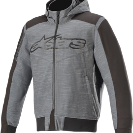 Rhod Windstopper Hoodie - Gray/Black - 2XL