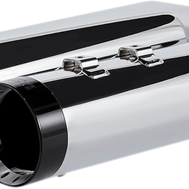 4.5" Mufflers for Touring - Chrome with Turbine