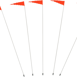 Flag and Pole - 6' White Pole - 5 Pack