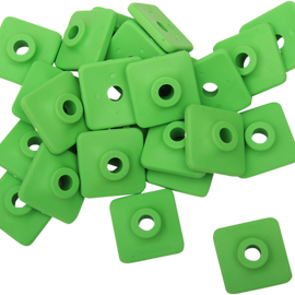 Extra Large Backer Plates - Green - Square - 24 Pack