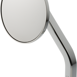 No. 7 Solid 3-1/4" Round Mirror - Chrome - Left