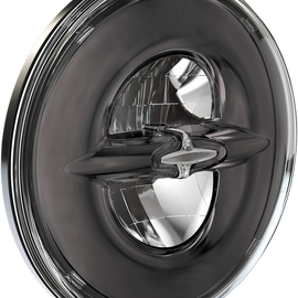 7" Reflector-Style Headlight - Black