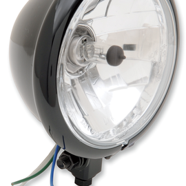Bottom Mount Springer Headlight - 5-3/4" - Black