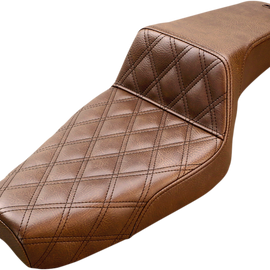 Step Up Seat - Lattice Stitched - Brown - XL46341461