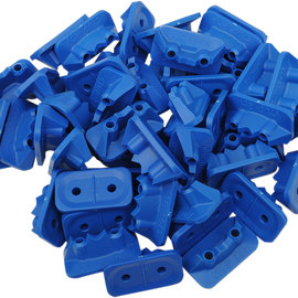 Double Backer Plates - Blue - For Single Ply - 24 Pack