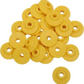 Extra Large Backer Plates - Yellow - Round - 96 Pack