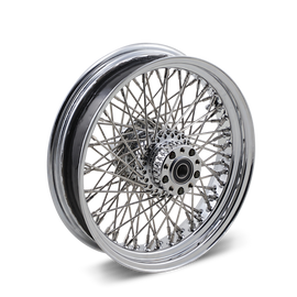 Rear Wheel - 80 Spoke - Single Disc/No ABS - Chrome - 16"x3.50" - '02-'07 FLH