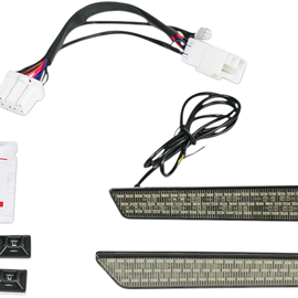 Luces LED Chapas de Alforjas Lente Humo 97-13