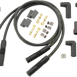 8.8 mm Universal Spark Plug Wires (4) - Variangle - Black