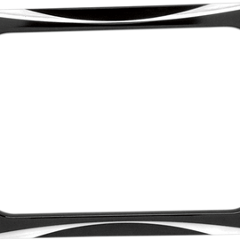 License Plate Frame - Deep Cut - Black