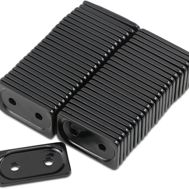 Support Plates - Black - Double - 48 Pack