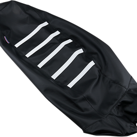 Ribbed Seat Cover - Black/White - Yamaha