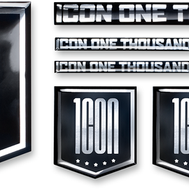 Icon Decal Sheet - Chrome