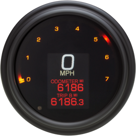 Tank Speedometer - Black Bezel - 4.5"