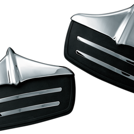 Rear Mud Flaps - Chrome/Black