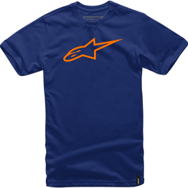Ageless T-Shirt - Navy/Orange - Medium