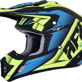 FX-17 Helmet - Force - Matte Black/Green/Blue - Large