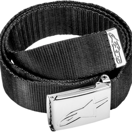 Ageless Web Belt - Black/Chrome