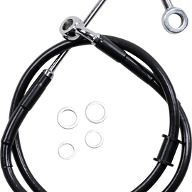 Brake Line - +2" - Black - '15-'17 Softail