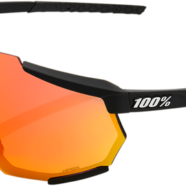 Racetrap Sunglasses - Soft Tact Black - Red Mirror Lens