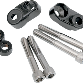Turn Signal Mount Kit - 39/49 mm - Black