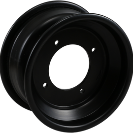 Rolled-Lip Spun Wheel - Front - Black - 10x5 - 4/144 - 3+2