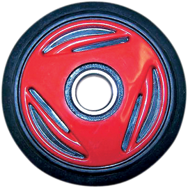 Idler Wheel with Bearing 6205-2RS - Red - Group 10 - 165 mm OD x 1" ID