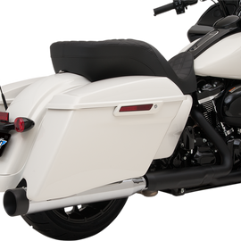 4" Slip-On Mufflers for FL - Chrome/Black
