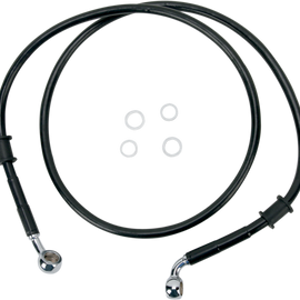 Front Brake Line FXST 08-10 Black