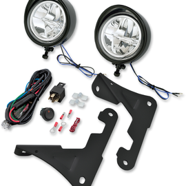 3 1/2" Driving Light Kit 99-20 FLHT - Satin Black