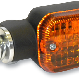 Turn Signal - DOT&E-mark - Dual Filament - Black/Amber