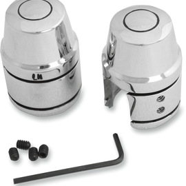 Upper Shock Bolt/Stud Cover - Chrome - '86-'17 XL