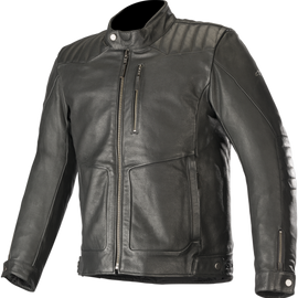 Crazy Eight Leather Jacket - Black - 2XL