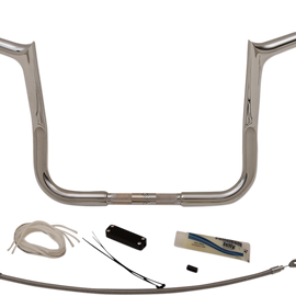 Chrome 12" Pointed Top Handlebar Kit