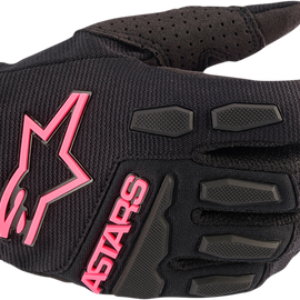 Women's Stella Full Bore Gloves - Black/Pink - XL