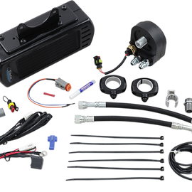 Oil Cooler Kit - Black - Side Mount - FLH190