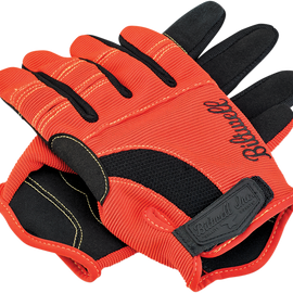 Moto Gloves - Black/Orange/Yellow - 2XL